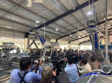 Cashew processing line completed in Cambodia.